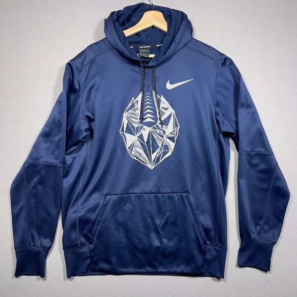Nike Hoodie Men Medium‎ Tall Dri-Fit Therma Football Pocket Pullover Sweatshirt - Picture 1 of 10
